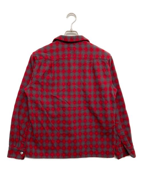 CHIPPEWA（チペワ）CHIPPEWA (チペワ) ウールシャツ レッド サイズ:Mの古着・服飾アイテム
