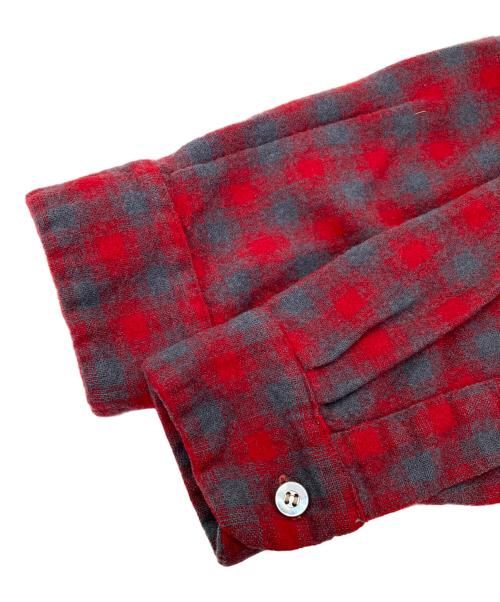 CHIPPEWA（チペワ）CHIPPEWA (チペワ) ウールシャツ レッド サイズ:Mの古着・服飾アイテム