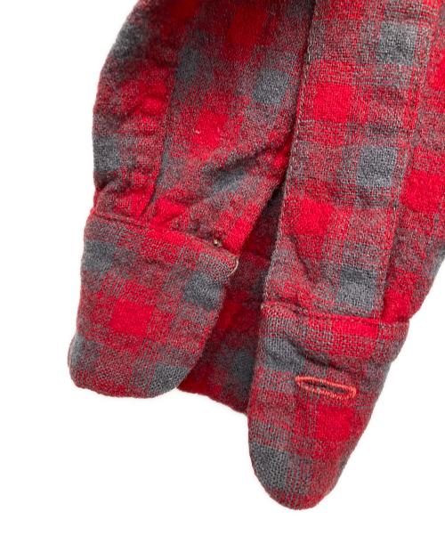 CHIPPEWA（チペワ）CHIPPEWA (チペワ) ウールシャツ レッド サイズ:Mの古着・服飾アイテム