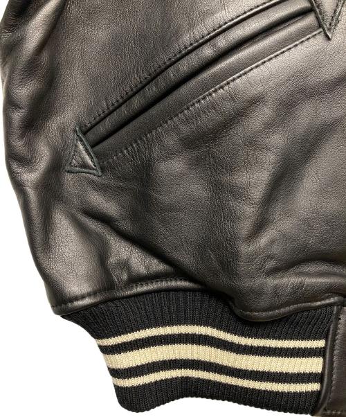 AVIREX（アヴィレックス）AVIREX (アヴィレックス) カウハイドレザージャケット ブラック サイズ:Sの古着・服飾アイテム