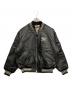 AVIREX（アヴィレックス）の古着「カウハイドレザージャケット」｜ブラック
