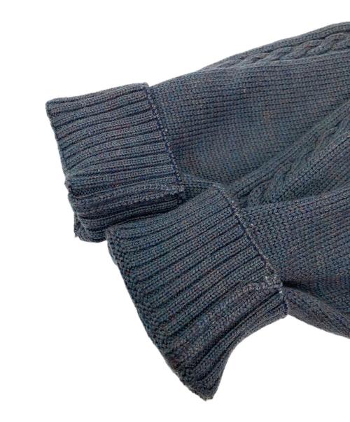 Burberry's（バーバリー）Burberry's (バーバリーズ) ロゴクルーネックニット チャコールグレー サイズ:42の古着・服飾アイテム