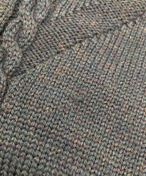 Burberry's（バーバリー）Burberry's (バーバリーズ) ロゴクルーネックニット チャコールグレー サイズ:42の古着・服飾アイテム