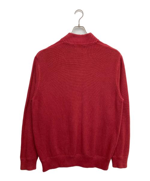Eddie Bauer（エディーバウアー）Eddie Bauer (エディーバウアー) ハーフジップニット レッド サイズ:XXLの古着・服飾アイテム