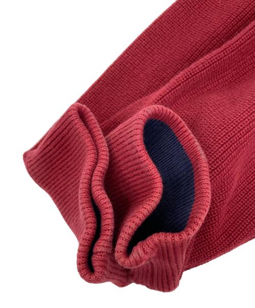 Eddie Bauer（エディーバウアー）Eddie Bauer (エディーバウアー) ハーフジップニット レッド サイズ:XXLの古着・服飾アイテム