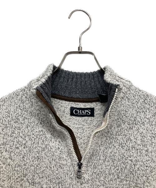 CHAPS（チャップス）CHAPS (チャップス) ハーフジップニット ホワイト サイズ:Sの古着・服飾アイテム