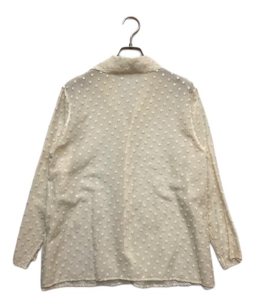 JURGEN LEHL（ヨーガンレール）JURGEN LEHL (ヨーガンレール) シアーシャツ ホワイト サイズ:Mの古着・服飾アイテム