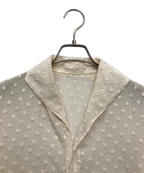 JURGEN LEHL（ヨーガンレール）JURGEN LEHL (ヨーガンレール) シアーシャツ ホワイト サイズ:Mの古着・服飾アイテム