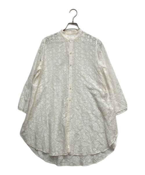 JURGEN LEHL（ヨーガンレール）JURGEN LEHL (ヨーガンレール) シアーシャツ ホワイト サイズ:FREEの古着・服飾アイテム