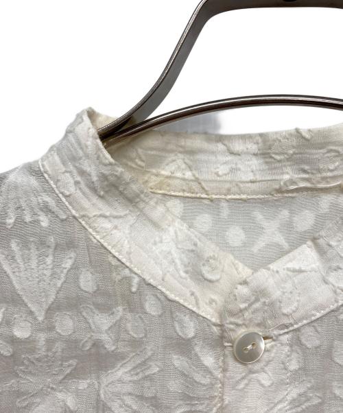 JURGEN LEHL（ヨーガンレール）JURGEN LEHL (ヨーガンレール) シアーシャツ ホワイト サイズ:FREEの古着・服飾アイテム