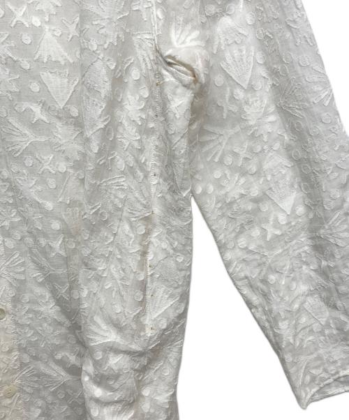 JURGEN LEHL（ヨーガンレール）JURGEN LEHL (ヨーガンレール) シアーシャツ ホワイト サイズ:FREEの古着・服飾アイテム