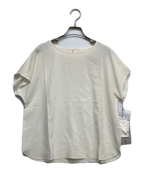YACCO MARICARD（ヤッコマリカルド）YACCO MARICARD (ヤッコマリカルド) シルクノースリーブブラウス ホワイト サイズ:-の古着・服飾アイテム
