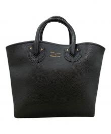 YOUNG & OLSEN The DRYGOODS STORE（ヤングアンドオルセン ザ ドライグッズストア）の古着「レザーハンドバッグ」｜ブラック