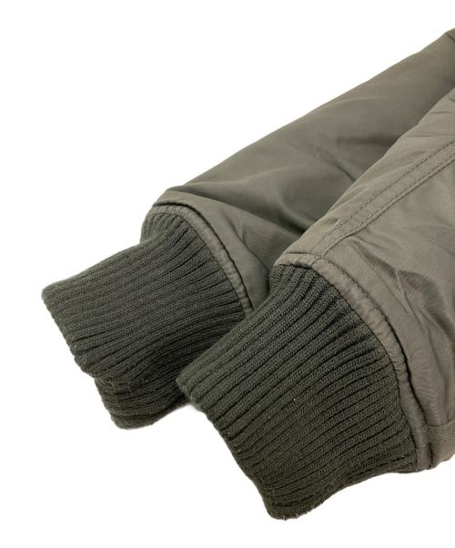 ALPHA（アルファ）ALPHA (アルファ) フーデッドリブジャケット グリーン サイズ:Lの古着・服飾アイテム