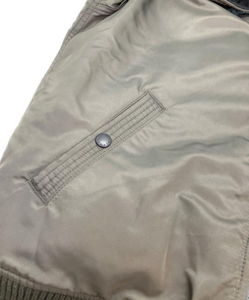 ALPHA（アルファ）ALPHA (アルファ) フーデッドリブジャケット グリーン サイズ:Lの古着・服飾アイテム