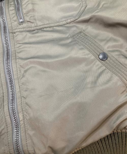 ALPHA（アルファ）ALPHA (アルファ) フーデッドリブジャケット グリーン サイズ:Lの古着・服飾アイテム