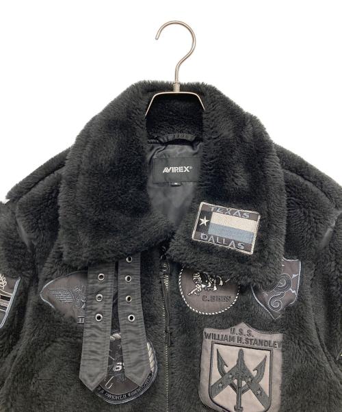 AVIREX（アヴィレックス）AVIREX (アヴィレックス) TOP GUN RETRO BOA B-3 フライトジャケット ブラック サイズ:Mの古着・服飾アイテム