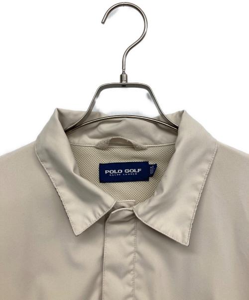 POLO GOLF（ポロ ゴルフ）POLO GOLF (ポロ ゴルフ) ハーフボタンジャケット ベージュ サイズ:Lの古着・服飾アイテム
