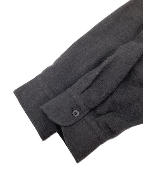 COMOLI（コモリ）COMOLI (コモリ) ウール ビエラ スキッパーシャツ ブラック サイズ:3の古着・服飾アイテム