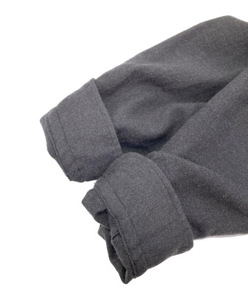 COMOLI（コモリ）COMOLI (コモリ) ウール ビエラ スキッパーシャツ ブラック サイズ:3の古着・服飾アイテム