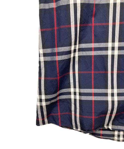 BURBERRY BLACK LABEL（バーバリーブラックレーベル）BURBERRY BLACK LABEL (バーバリーブラックレーベル) チェック半袖シャツ ネイビー サイズ:Mの古着・服飾アイテム