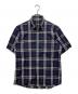 BURBERRY BLACK LABEL（バーバリーブラックレーベル）の古着「チェック半袖シャツ」｜ネイビー