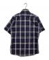 BURBERRY BLACK LABEL (バーバリーブラックレーベル) チェック半袖シャツ ネイビー サイズ:M：7000円