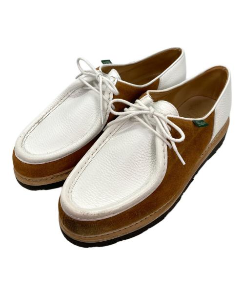 PARABOOT（パラブーツ）PARABOOT (パラブーツ) michael Marcheチロリアンシューズ ブラウン×ホワイト サイズ:42.5の古着・服飾アイテム