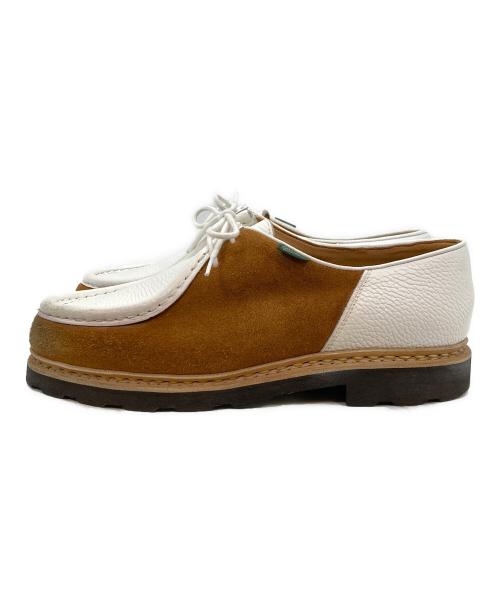PARABOOT（パラブーツ）PARABOOT (パラブーツ) michael Marcheチロリアンシューズ ブラウン×ホワイト サイズ:42.5の古着・服飾アイテム