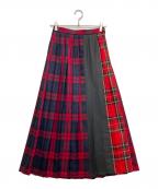 MACKINTOSH PHILOSOPHYマッキントッシュ フィロソフィー）の古着「チェックスカート」｜レッド