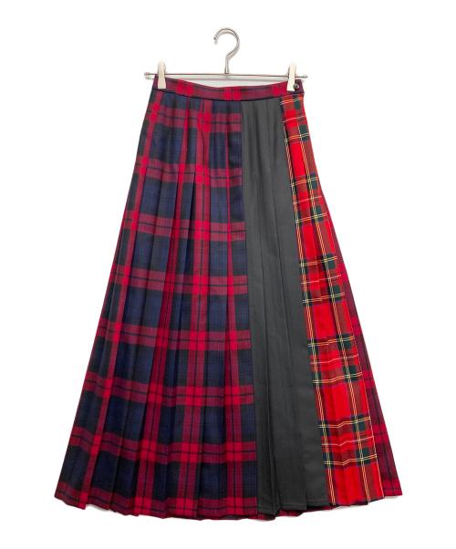 MACKINTOSH PHILOSOPHY（マッキントッシュ フィロソフィー）MACKINTOSH PHILOSOPHY (マッキントッシュ フィロソフィー) チェックスカート レッド サイズ:US6 未使用品の古着・服飾アイテム