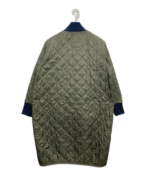 FRED PERRY（フレッドペリー）FRED PERRY (フレッドペリー) LAVENHAM (ラベンハム) コラボ キルティング ファネルネック コート グリーン サイズ:10の古着・服飾アイテム