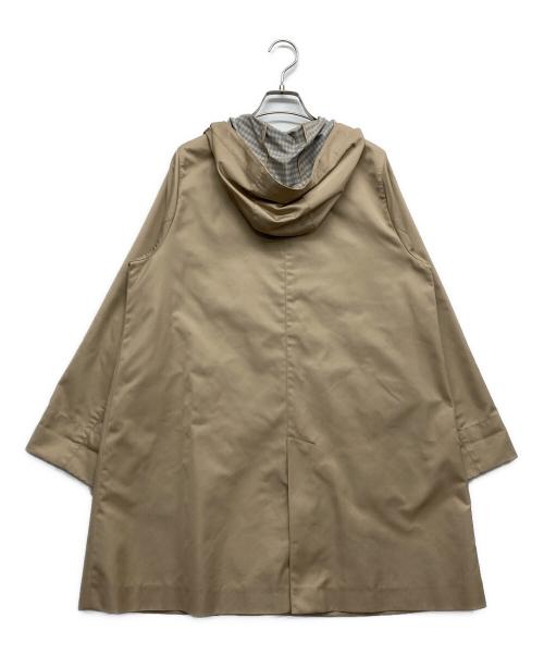 MACKINTOSH PHILOSOPHY（マッキントッシュ フィロソフィー）MACKINTOSH PHILOSOPHY (マッキントッシュ フィロソフィー) ダブルクロスフーデッドコート ベージュ サイズ:38の古着・服飾アイテム