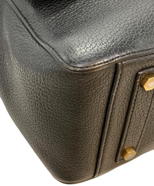 ANYA HINDMARCH（アニヤ・ハインドマーチ）ANYA HINDMARCH (アニヤ・ハインドマーチ) 2WAYショルダーバッグ ブラックの古着・服飾アイテム