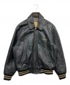 RED SKINSレッドスキンズ）の古着「レザージャケット」｜ブラック