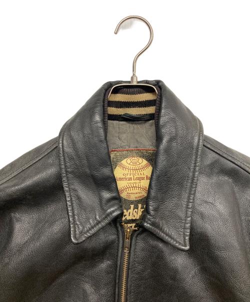 RED SKINS（レッドスキンズ）RED SKINS (レッドスキンズ) レザージャケット ブラック サイズ:Lの古着・服飾アイテム