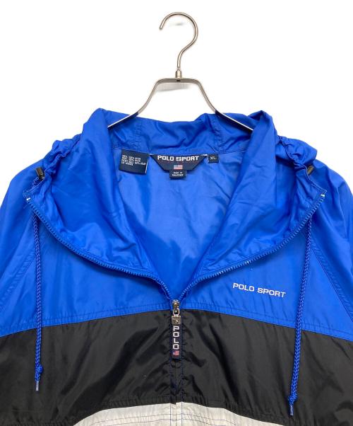 POLO SPORT（ポロスポーツ）POLO SPORT (ポロスポーツ) ナイロンジャケット ブルー サイズ:XLの古着・服飾アイテム