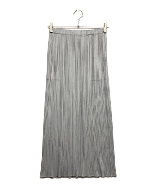 PLEATS PLEASE（プリーツプリーズ）PLEATS PLEASE (プリーツプリーズ) BASICS プリーツスカート グレー サイズ:3の古着・服飾アイテム