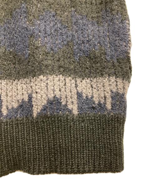 PENDLETON（ペンドルトン）PENDLETON (ペンドルトン) 70s ネイティブ柄ニットジャケット ネイビー サイズ:Lの古着・服飾アイテム
