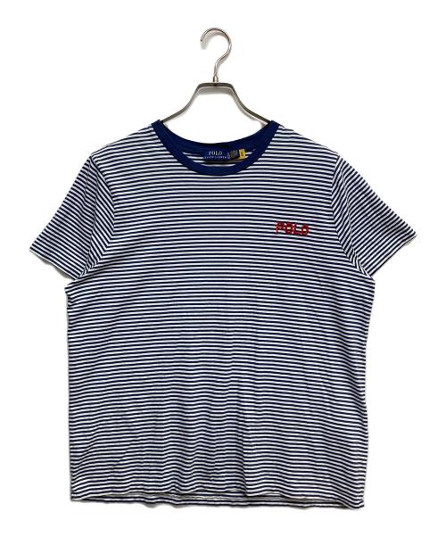 POLO RALPH LAUREN（ポロ・ラルフローレン）POLO RALPH LAUREN (ポロ・ラルフローレン) ボーダーTシャツ ブルー サイズ:XLの古着・服飾アイテム
