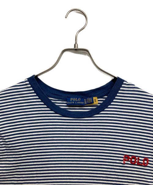 POLO RALPH LAUREN（ポロ・ラルフローレン）POLO RALPH LAUREN (ポロ・ラルフローレン) ボーダーTシャツ ブルー サイズ:XLの古着・服飾アイテム