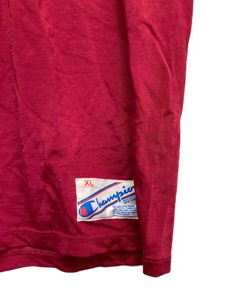 Champion（チャンピオン）Champion (チャンピオン) 80ｓ フットボールTシャツ レッド サイズ:XLの古着・服飾アイテム