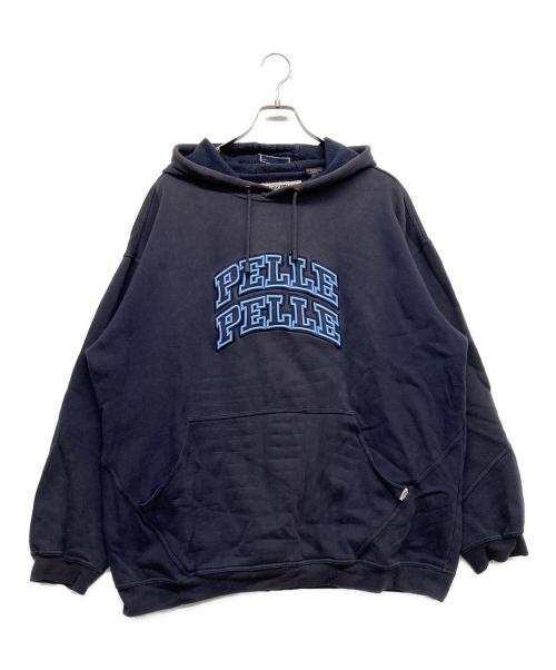 pellepelle（ペレペレ）pellepelle (ペレペレ) 90ｓ ロゴパーカー ネイビー サイズ:XLの古着・服飾アイテム
