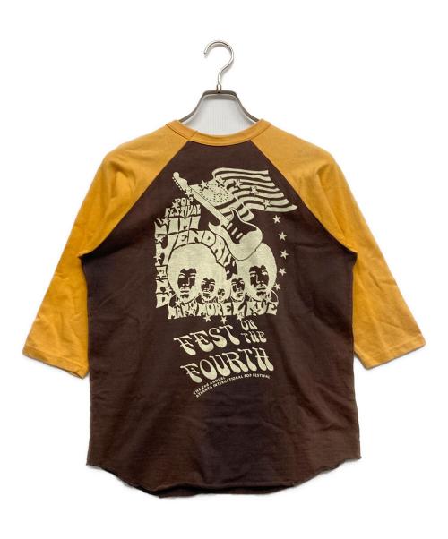 BOOTLEGGERS（ブートレガーズ）BOOTLEGGERS (ブートレガーズ) ラグランカットソー ブラウン サイズ:Mの古着・服飾アイテム