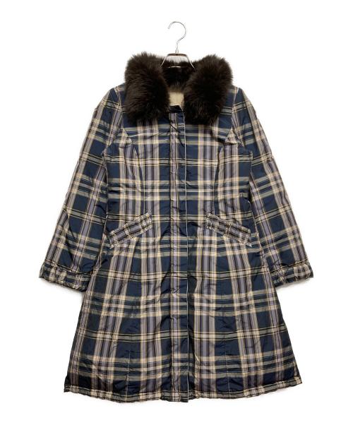 M'S GRACY（エムズグレイシー）M'S GRACY (エムズグレイシー) リバーシブルダウンコート ネイビー サイズ:38の古着・服飾アイテム