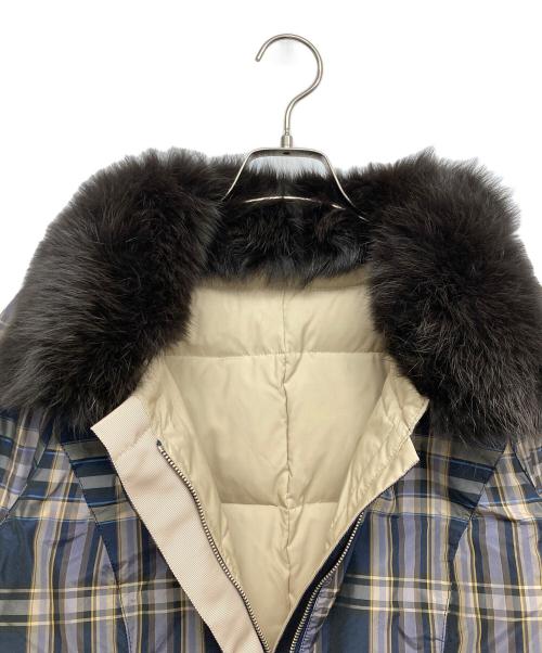 M'S GRACY（エムズグレイシー）M'S GRACY (エムズグレイシー) リバーシブルダウンコート ネイビー サイズ:38の古着・服飾アイテム