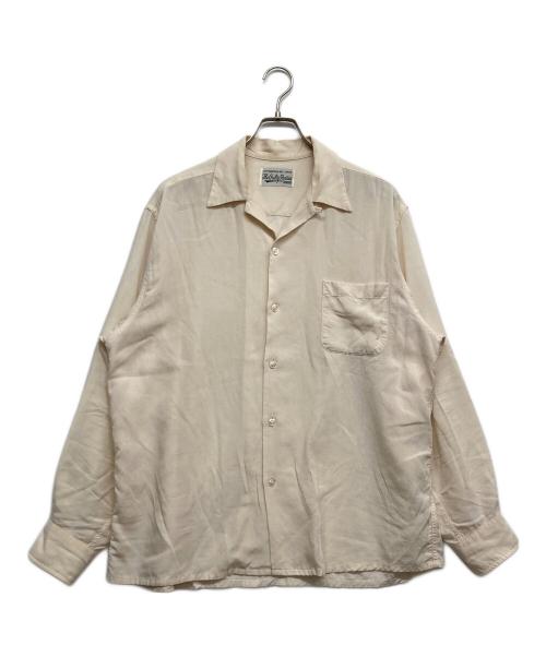WACKO MARIA（ワコマリア）WACKO MARIA (ワコマリア) プレーンオープンカラーシャツ アイボリー サイズ:Lの古着・服飾アイテム