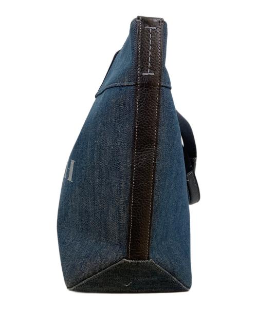 COACH（コーチ）COACH (コーチ) キャンバストートバッグ ブルーの古着・服飾アイテム