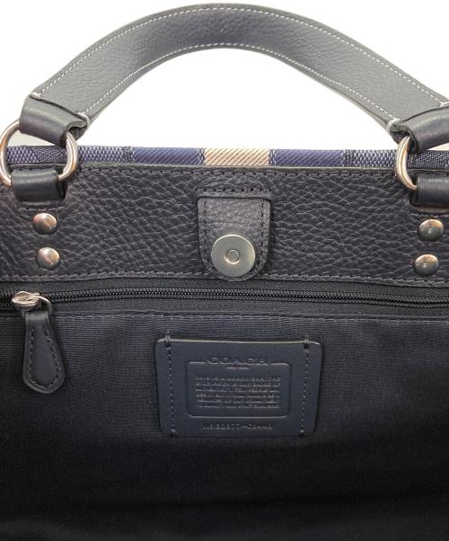 COACH（コーチ）COACH (コーチ) デンプシートートバッグ ネイビーの古着・服飾アイテム