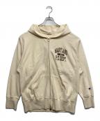 Championチャンピオン）の古着「リバースウィーブジップパーカー」｜ベージュ